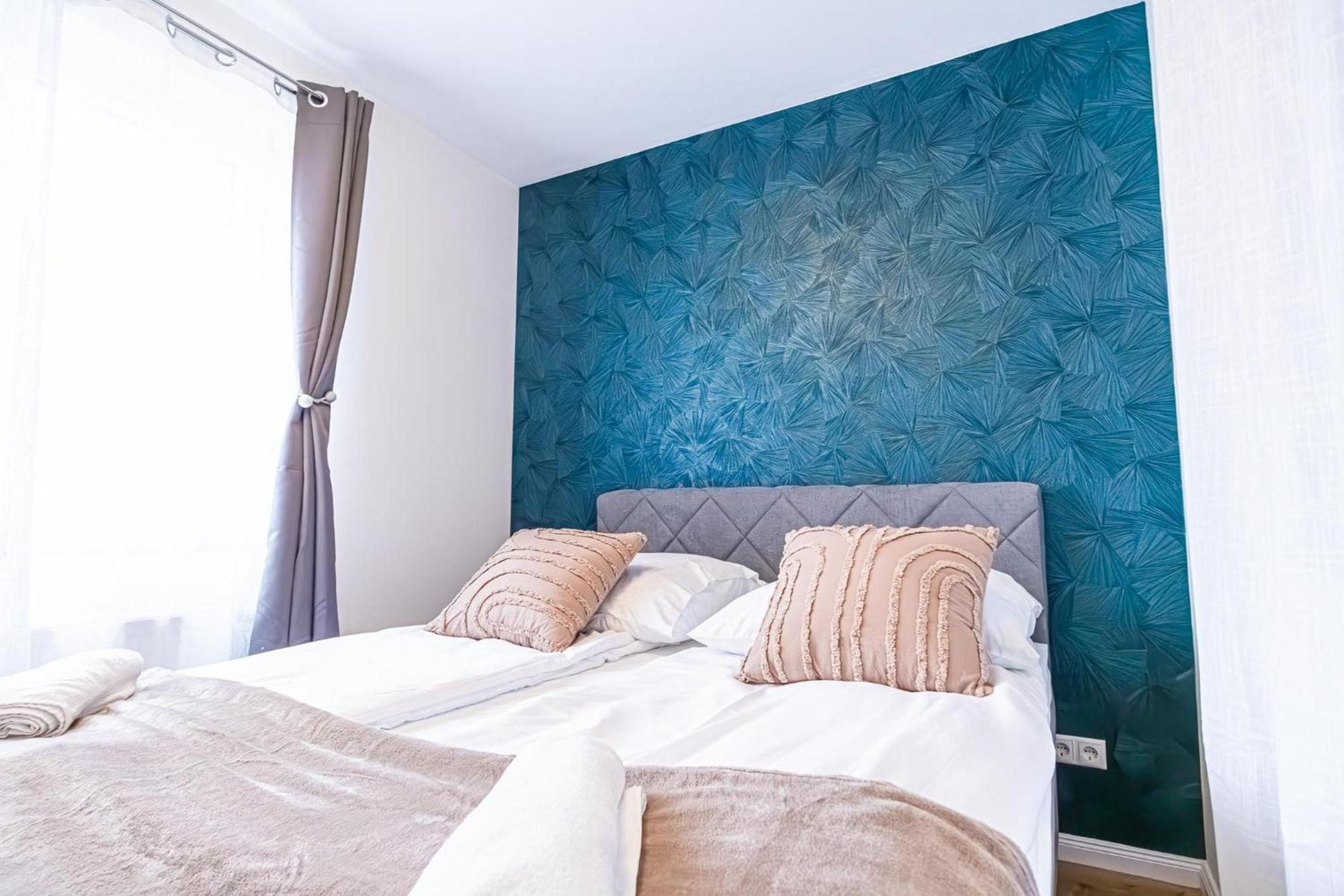 Charming 1Br And 1Lr Apt Modern Design Donaustadt Bécs Kültér fotó