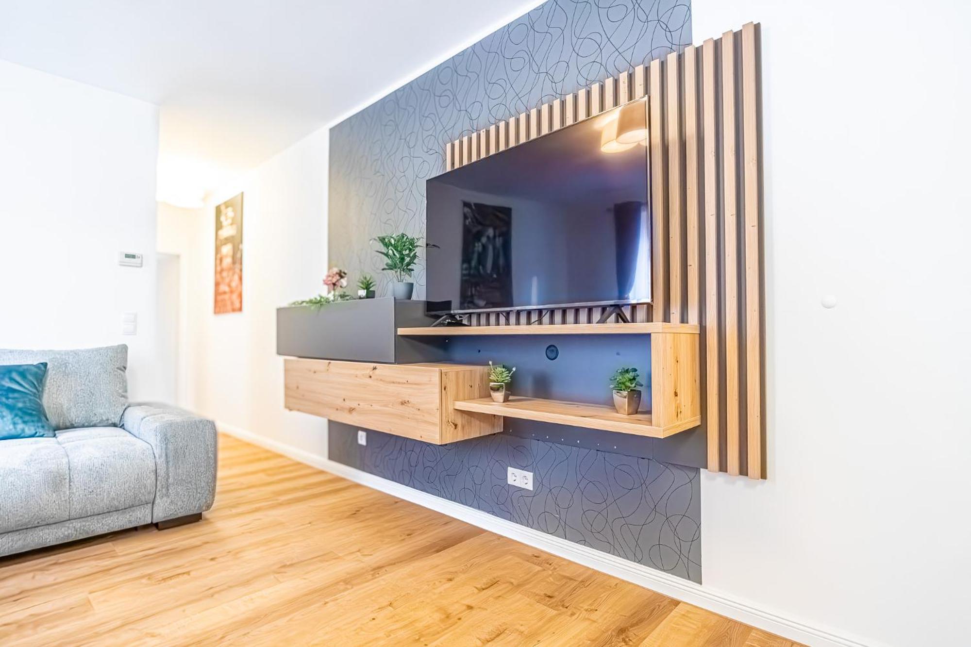 Charming 1Br And 1Lr Apt Modern Design Donaustadt Bécs Kültér fotó