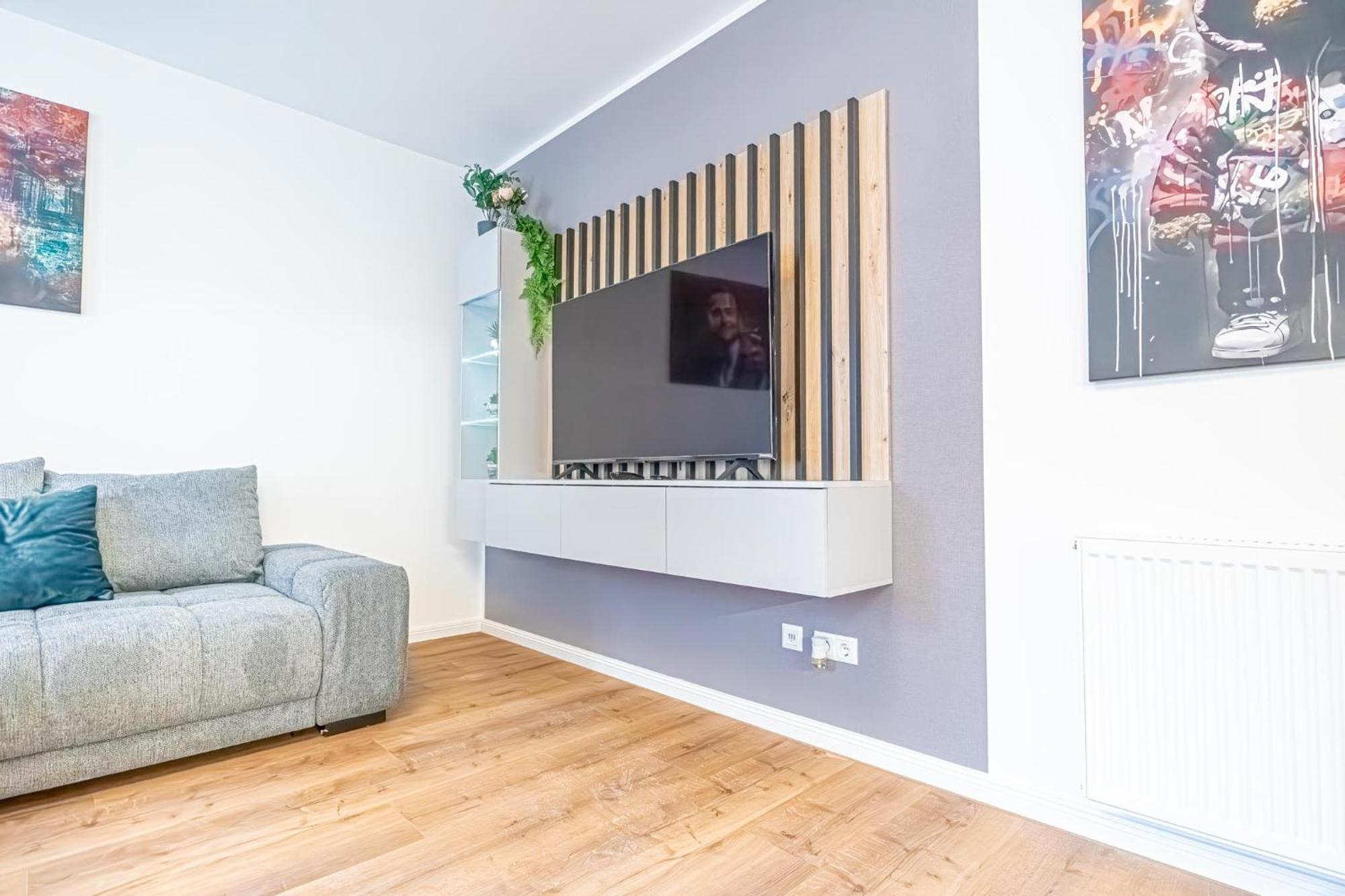 Charming 1Br And 1Lr Apt Modern Design Donaustadt Bécs Kültér fotó