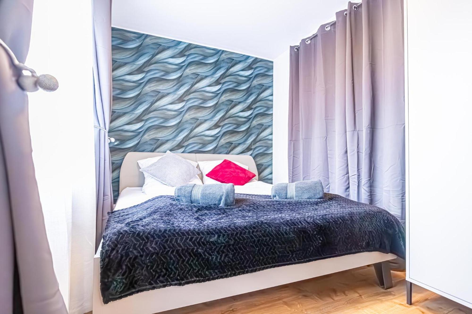 Charming 1Br And 1Lr Apt Modern Design Donaustadt Bécs Kültér fotó